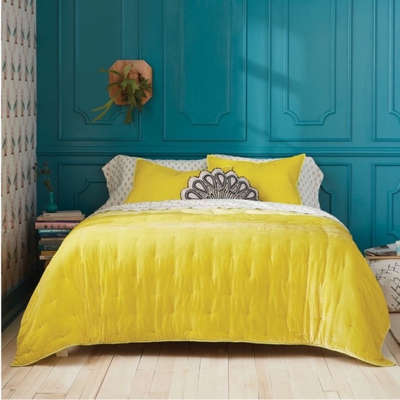 Opalhouse Bedding Citron Twinxl Velvet Comforter W Sham Poshmark